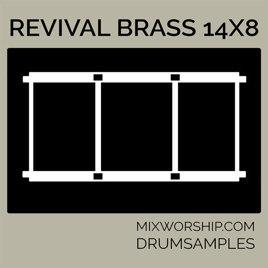 Revival Brass 14x8 Mix Worship Snare Sample